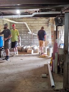 Basement waterproofing