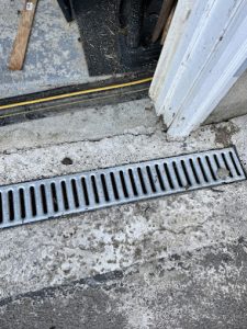 French drain system and drainage solution for basement waterproofing in Pittsburgh, Pennsylvania.